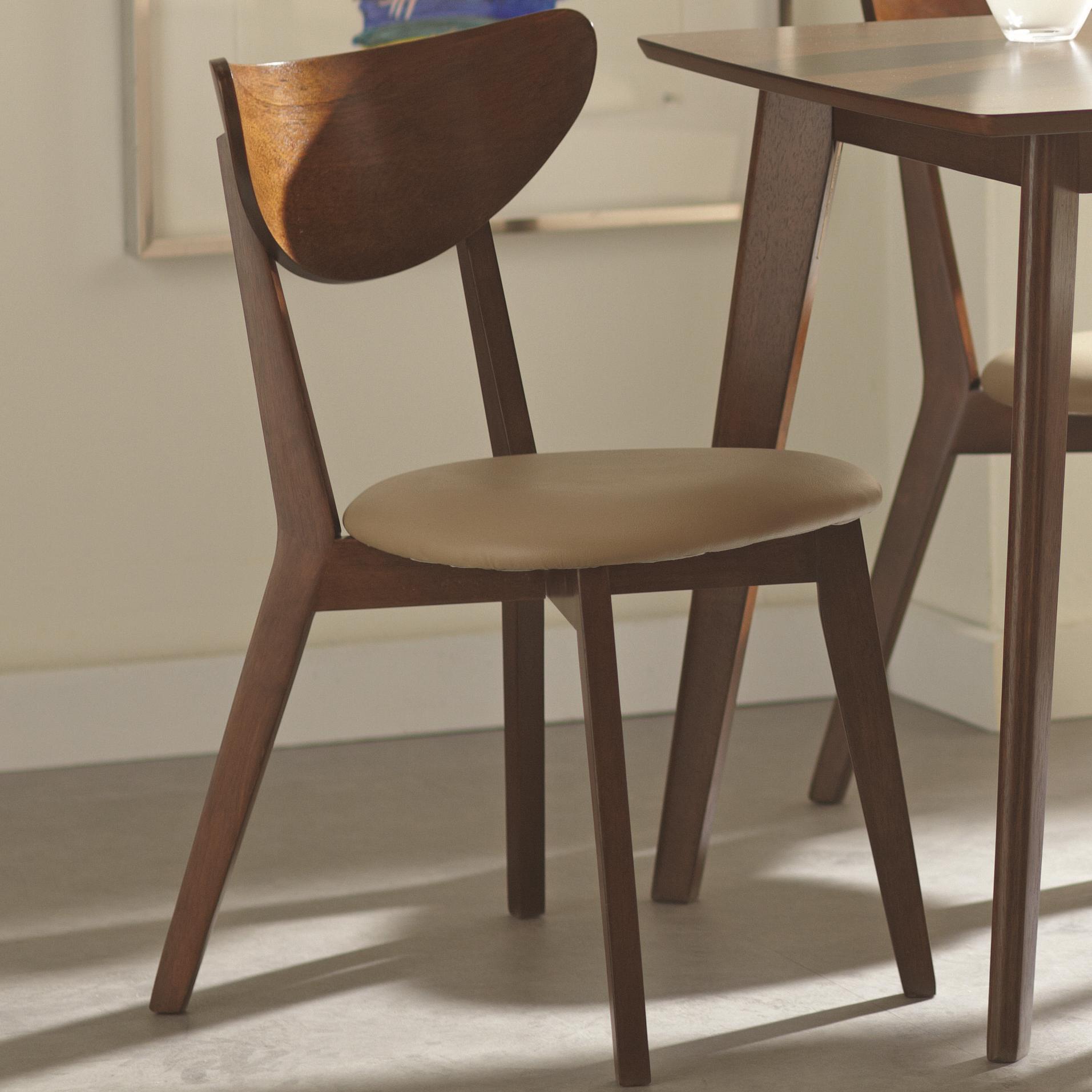 Coaster Kersey 103062 Dining Side Chairs with Curved Backs